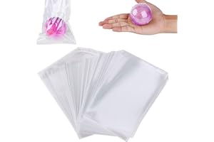 200 Stück Schrumpffolienbeutel YUTOU 10 * 16cm Wasserdicht POF Hitze schrumpfen Taschen Transparent Schrumpffolie Beutel Shrink Wrap Taschen für Seifen Badebomben Kerzen kleine Geschenkverpackungen