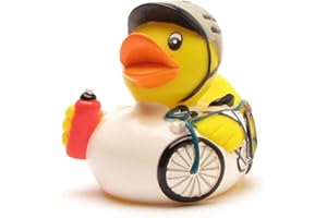 Duckshop I Badeente Radrennfahrer I Fahrrad Quietscheentchen I Rennrad Quietscheente I Geschenk für Rennradfahrer I Präsent Radsport I Sammler
