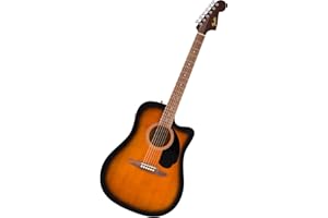 Fender CA Debut Redondo Dreadnought CE, Chitarra Acustica, Chitarra per Principianti, con garanzia di 2 anni, 2 Tone Sunburst
