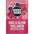 Hunter & Gather Rise & Glow Collagen Daily Beauty Tonic 300g - Mixed Berry - Wild Caught Marine Collagen - Real Food Ingredients with Hyaluronic Acid - Keto, No Added Sweeteners - Just Add Water