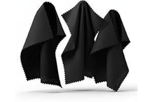 LetsSwipeThat® - 3x Panni Microfibra [40x40cm] | Panno Microfibra Schermo per Pulizia Schermo TV OLED e Obiettivo Fotocamera | Salviette Occhiali Pulizia