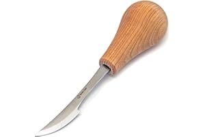 BeaverCraft Coltello per intaglio del legno C17P Strumenti per intagliare Coltello da intaglio Lavorazione del legno Acciaio al carbonio Scalpello da palma