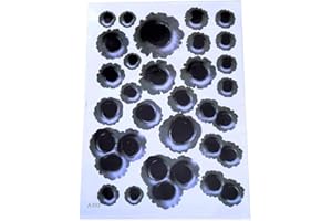 BYFRI Proiettile 1pc Hole 3D Autoadesivi 'Automobile, Funny Car Sticker Realistica Foro di Proiettile Adesivi Impermeabili