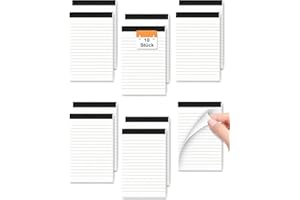 AIDUNMIS Notizblock A7 10 Stück Kleines Notizblöcke Liniert Nachfülleinlagen Notizzettel 30 Blatt pro Block Notizblock Klein Schreibblock für Arbeit Studie Tagesplanung Kleiner Notizblock Memo Büro Haushalt