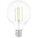 Eglo LED E27 Globe Classic Retro Light Bulb | 8 watts (75 watt equivalent), 1055 lumens, warm white, 2700k, Edison G95, &Oslash; 9.5