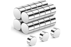 ‎WUKONG Wukong 8×5mm | 20 Stück Neodym Magnete, Kleine Stark Pinnwand und Whiteboard Magnete, Mini Magnete für Magnettafel, Kühlschrank und Büro