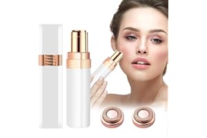 JYPS Depilator do usuwania włosów na twarzy dla kobiet, bezbolesne usuwanie włosów, przenośny mini depilator, elektryczna maszynka do golenia dla kobiet, z wymienną głowicą do usuwania włosów, szczotką do