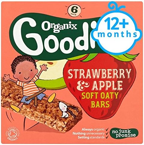 Organix 12 Month Strawberry Cereal Bar 6X30g