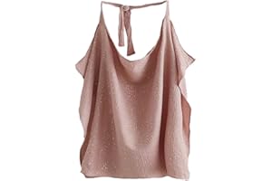 SZJIAHTM Mother Baby Adjustable Cotton Nursing Cover for Breastfeeding Protection, Nursing Poncho Boned Scarf Multi Use Car Seat Stroller Cover Breastfeeding Shawl for Outdoor