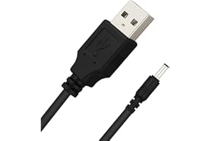 Supecesorio USB to DC Power Cable, Universal 5V Charging Cord 3.5 x 1.35mm Plug Jack Replacement, for Electric Toothbrush HUB Splitter Router LED LightsBlack 1M