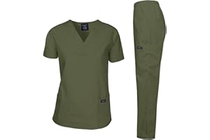 DAGACCI MEDICAL UNIFORM Dagacci Scrubs Medical Uniform Women and Man Scrubs Set Medical Scrubs Top and Pants