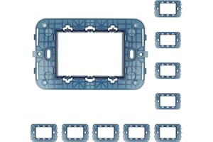 ZOREI Supporto Compatibile Con Vimar Arke, Supporto Per Scatola 502 503 504 507 (10, 3 Moduli/Posti)