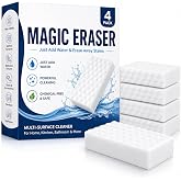 Multipurpose Magic Eraser Sponge for Wall Cleaning Pack of 4 - Kitchen Accessories Items for Home Cleaning Products Bathroom,