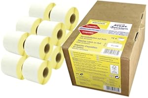 ‎AVERY ZWECKFORM Avery Zweckform AS0722420 Dymo LabelWriter Versandetiketten kompatibel zu S0722420 (54x101mm, 12 Rollen|2.640 Aufkleber, selbstklebend, für LW Dymo Etikettendrucker/Beschriftungsgerät/Etikettenband)