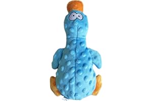 YUREMEEY Jouet pour Chien, Jouets Couineur pour Chien, Jouet Peluche pour Chiens avec Papier Froissé, Jouet Chien Interactif, pour Chiens de Petite et Moyenne Taille, Bleu