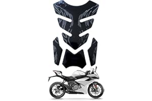 BIVBWQU Adesivo paraserbatoio per moto, Copriserbatoio, Colore Carbonio, Protezione serbatoio, Protezione antiurto e antigraffio, Serbatoio auto, Protezione serbatoio 3D