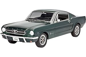 Revell RG7065 Modellbausatz Auto 1:24-1965 Ford Mustang 2+2 Fastback im Maßstab 1:24, Level 4, originalgetreue Nachbildung mit vielen Details, 7065