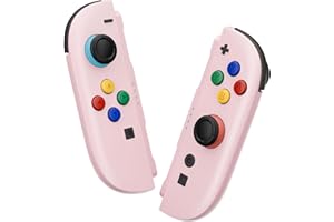 eXtremeRate DIY Replacement Shell Buttons for Joycon 2, Custom Full Housing Case + Decorative Strips + Middle Bracket + Buttons for Nintendo Switch 2 Controller - Deluxe Version - Cherry Blossoms Pink