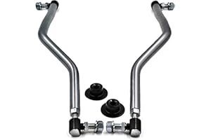 HD Switch Adjustable Improved LH/RH Steering Drag Link Set fits 532194740 & 532194741 for Husqvarna Craftsman Murray Dixon Jonsered Poulan Pro AYP EHP WeedEater 194740 194741 - Dust Caps Included!