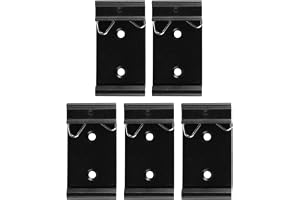 Sarini 5st Din Rail Mount Clip 35mm breda fasta klämmor för solid state relä aluminiumlegeringsklämmor med 8 st monteringsskruvar
