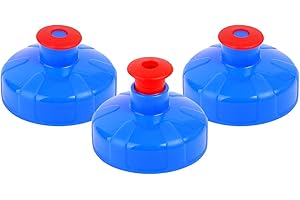 3 * Nippel Deckel (Push & pull) für 1 Liter und 0,5 Liter Tritan Flasche von Alvito; für ihr (gefiltertes) Aquadea Wirbel-Kristall- Wasser. Sportdeckel; Sporttrinkdeckel