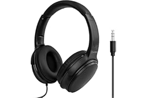 AV LINK AV:Link | Lightweight Hard Wired DJ Headphones with 40mm Dynamic Drivers, Swivel Earcups, and Cushioned Comfort for Long Listening Sessions | 1.5mtr Cable