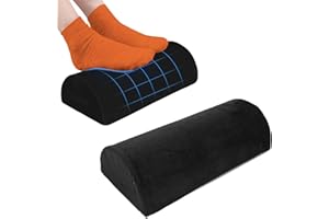 JONLAKI Halbmondkissen aus Memory-Schaum, Schwarzes Knöchel-, Knie-, Nacken- und Lendenwirbelstützkissen. Home-Beinerhöhungskissen, Ergonomisches Design, Abnehmbar und Waschbar