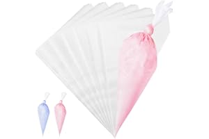 FantasyDay 100 Pezzi sac à Poche Professionali USA e Getta, 40cm Spessore Extra Sacchetto per Pasticceria Saccapoche Pasticceria Icing Piping Bags per Decorazione Pasticceria Torte Biscotti Cupcakes