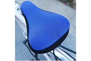 SPYMINNPOO Coprisella per Bici, Coprisedile Imbottito Traspirante Comodo Coprisedile per Accessori per Bici (Dark Blue)