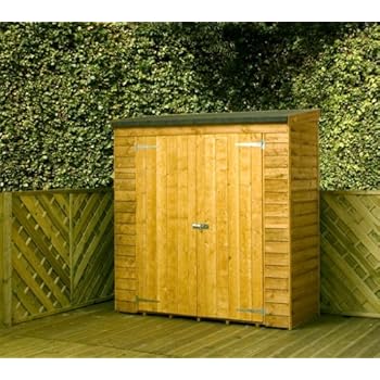 6ft w x 2.6ft d wooden lean-to shed: amazon.co.uk: garden