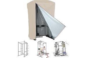 WJYZHM Power Cage Abdeckung, Smith Maschinenabdeckungen, Quat Rack Home Gym Zubehör, Vier Öffnungen, Reißverschluss für drinnen und draußen, universal, staubdicht und wasserdicht,