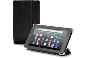NuPro Funda con soporte y tres posiciones de pliegue para el tablet Fire 7, color negro