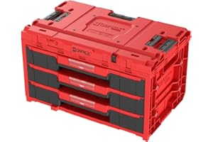 Qbrick System SKRQONED3CZEPG003 Skrzynka narzędziowa, czerwona, 58,7 cm x 38 cm x 34 cm