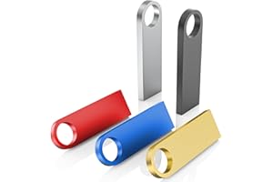 Cle USB 8 Go Lot de 5,WOOOLKEN Clés USB 2.0 Mini clés USB étanches - en métal - PJump Drive Mémoire Stick pour la Sauvegarde de l’Ordinateur/Ordinateur Portable