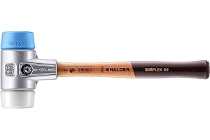 Halder 3117060 "Simplex" TPE-Soft/Superplastic Soft-Face Mallet, Multi-Colour, 60 mm
