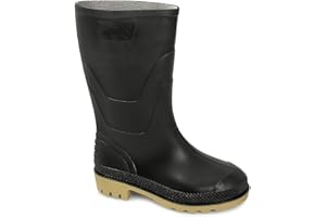 StormWells SPLASH Kids Junior PVC Wellington Boots Black UK
