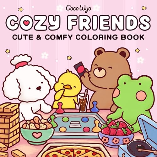 #6 — Cozy Friends: Coloring Book for Adults and Teens Featuring Super…