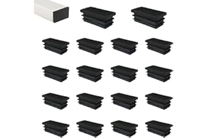 HJYZY Tapón de tubo de 30 mm x 15 mm rectangular de plástico para silla de mesa, estante de mesa, enchufe de acabado, 30 piezas