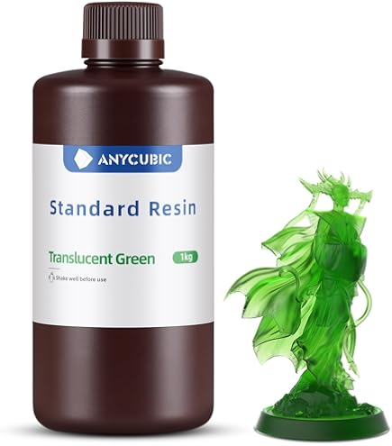 Anycubic Abs Like Resin ANYCUBIC UV-Harz 5kg, Waschbar Mit Wasser – Für LCD/ DLP/SLA 3D-Drucker, Niedrige Schrumpfung, Schnelle Aushärtung Exposure Time