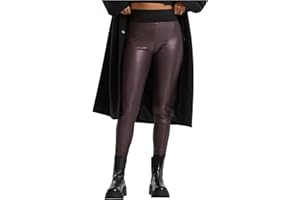URBAN CLASSICS Leggings de Mujer, Leggings de Cuero Sintético, Pantalones con Cintura Alta, Cintura Antiestrés,Tallas de XS - 5XL