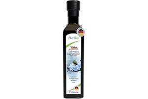 HERBBIO ABDIN HERBBIO NATURAL MEDICAL MANUFACTURING HerbBio ägyptisches Schwarzkümmelöl kaltgepresst gefiltert 250ml, schonend in Rohkostqualität, 100% naturrein Black seed oil, Frischegarantie: täglich mühlenfrisch direkt vom HerbBio.