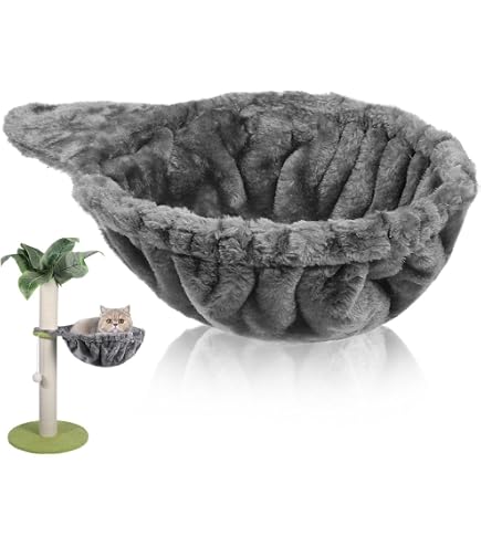Milisten Katzenhängematte Kratzbaum Ersatzteil Tiefes Korbdesign Grau