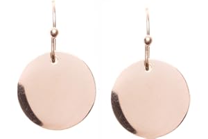 Happiness Boutique Femmes Boucles d’Oreilles Cercles Plaqué Or Rose | Boucles d'Oreilles Minimalistes Petits Pendants d'Oreilles