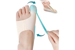 HERBYD Bunion Corrector - Adjustable Big Toe Straightener - Ultra-Thin Bunion Sleeve Bunion Protector for Men and Women, Soft Bunion Socks for in Shoes - Day And Night Pain Relief, 1 Pair (L)