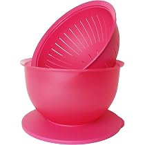 Tupperware Aloha Trinkbecher Duo 470 Ml – Mit Deckel, Spülmaschinengeeignet, Dunkelpink