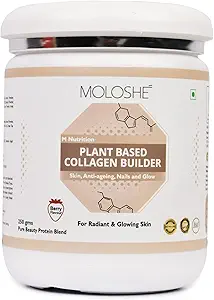 Moloshe Plant based collagen Builder with Sea buckthorn, Acai berry, Acerola cherry, for Anti-ageing, Skin repair & Regenration-250gms