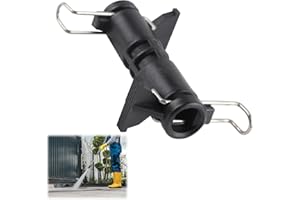 Kasoud Karcher Hose to Hose Connector, High-Pressure Hose Connector, Pressure Washer Adapter for Karcher, Quick Connect Joiner for K2 K3 K4 K5 K6 K7 Series, Female Hose Connector（Black）