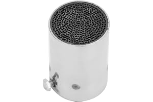 Pretfy 51mm Universell Motorcykel Rostfritt Stål Avgasrör Ljuddämpare Ljuddämpare, (3)