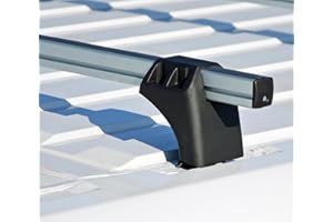 VDP XL Pro 200 Barre portapacchi in alluminio, 200 kg, compatibili con Peugeot Expert III (minibus / furgone) dal 2016, 2 barre