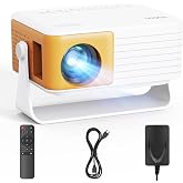 YOTON Mini Projector [180° Rotation & Auto Keystone] 1080P Supports 15000L | New Y3 Mini Projector, 50% Zoom Portable Project